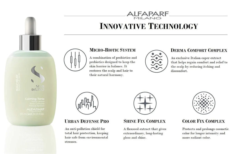 Alfaparf Milano Semi Di Lino Scalp Relief Calming Tonic For Sensitive Skin 125ml