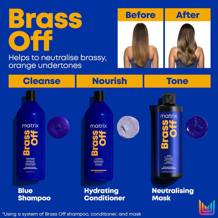 Matrix Total Results Brass Off Blue Toning Shampoo 1 Litre
