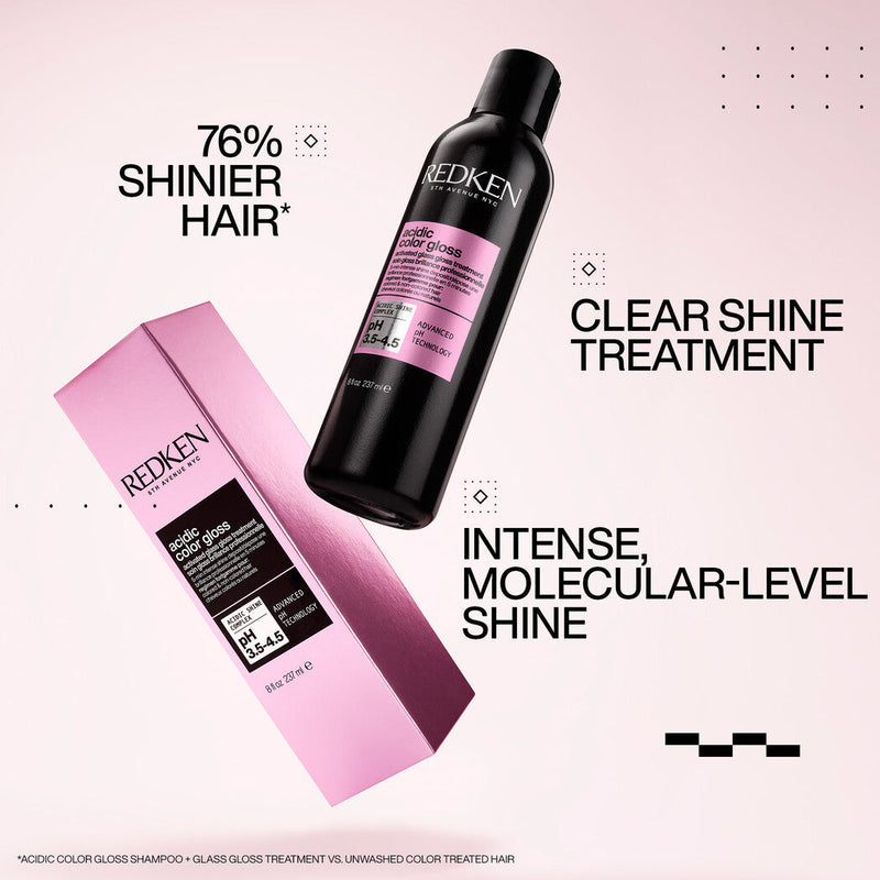 Redken Acidic Color Gloss Trio With Heat Protection Leave-In Spray Treatment 190ml