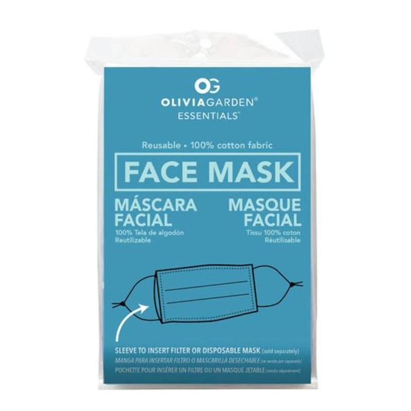 Olivia Garden Reusable Fabric Face Mask 4 Pack Black