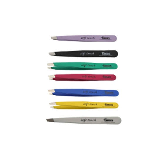 Focus Slanted Tweezers- assorted Colours