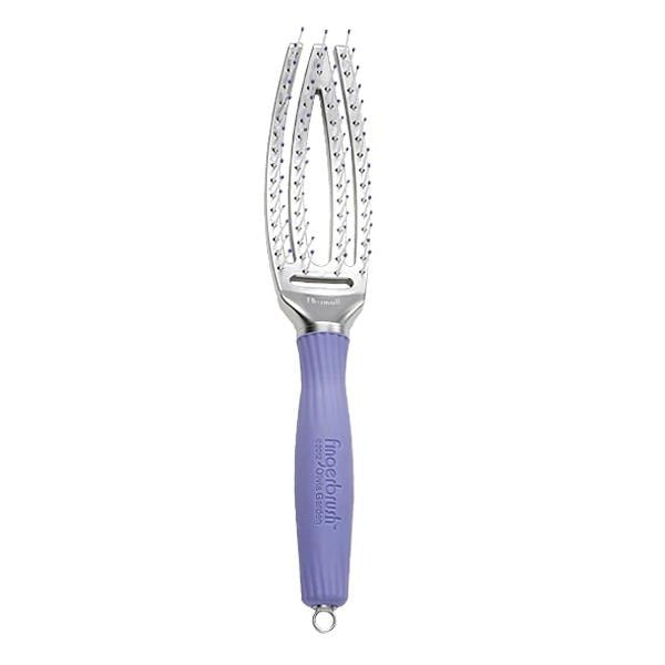 Olivia Garden Fingerbrush Ionic Bristle Curved & Vented Paddle Brush Small