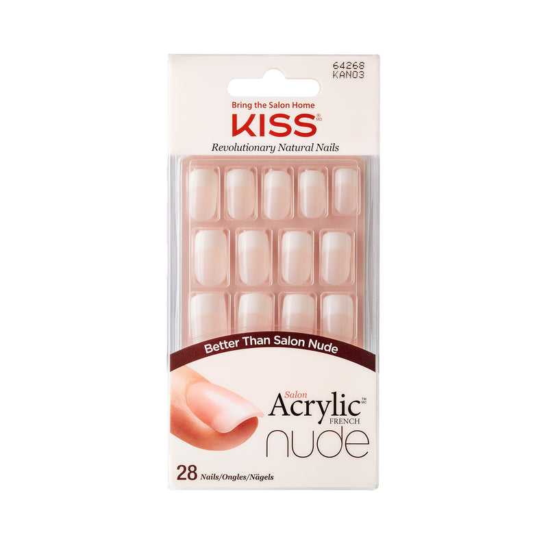 KISS Salon Acrylic Nude French Nails Cashmere