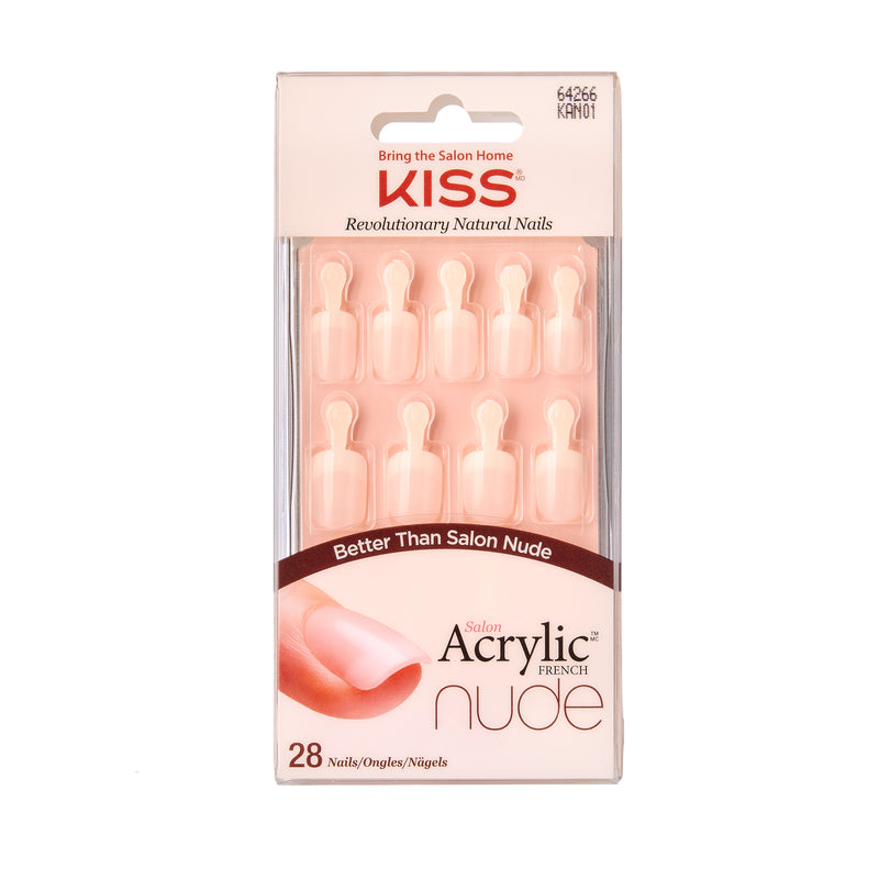 KISS Salon Acrylic Nude French Nails Breathtaking
