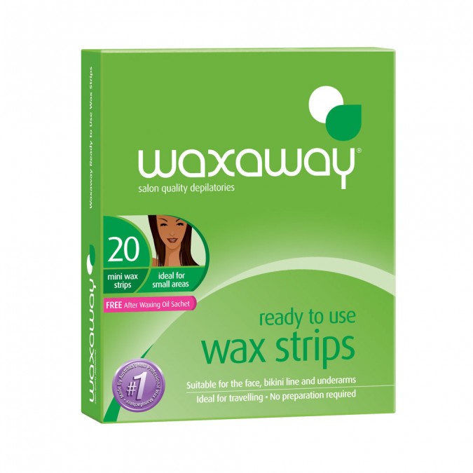 Waxaway Ready-To-Use Facial Wax Strips 20 Pack