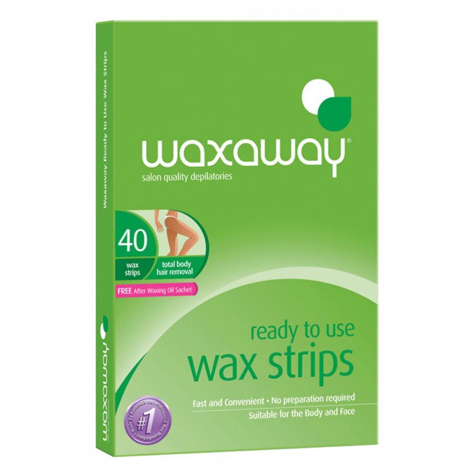 Waxaway Ready-To-Use Body Wax Strips 40 Pack