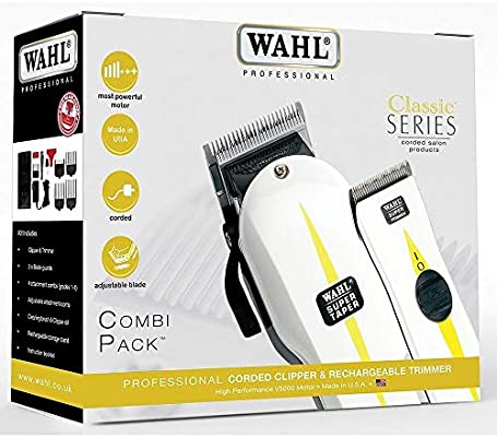 Wahl Professional Corded Clipper & Rechargeable Trimmer Combi Pack