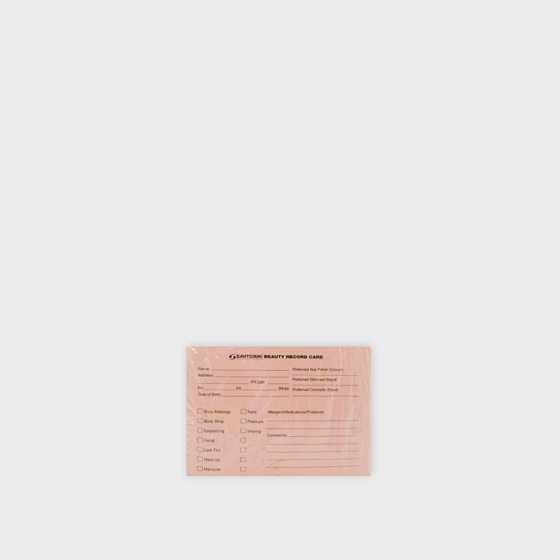 Santorini Beauty Record Cards 100pack