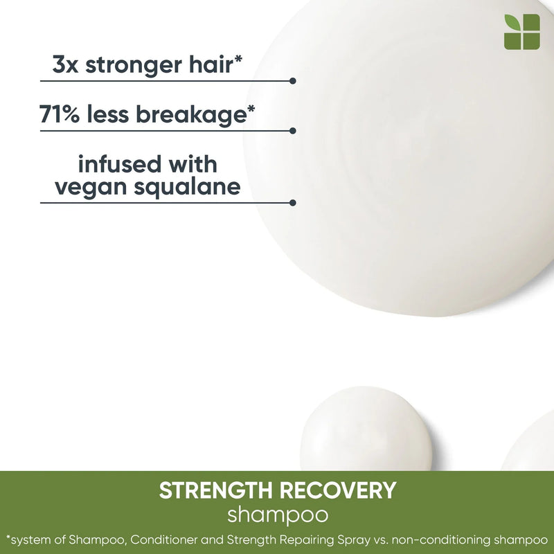 Matrix Biolage Strength Recovery Shampoo 400ml & Conditioning Cream 280ml Duo