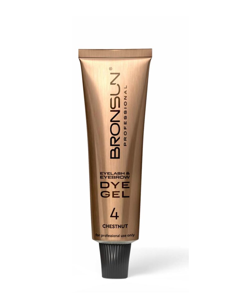 Bronsun Eyelash & Eyebrow Dye Gel 4 Chestnut 15ml