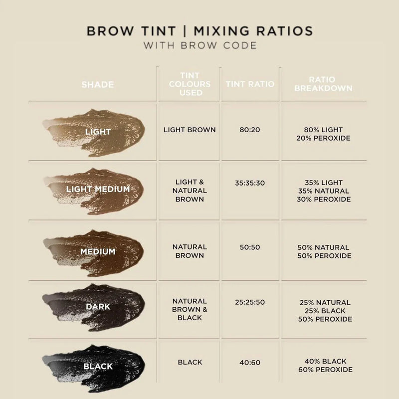 Brow Code Eyelash & Eyebrow Tint Black 15ml