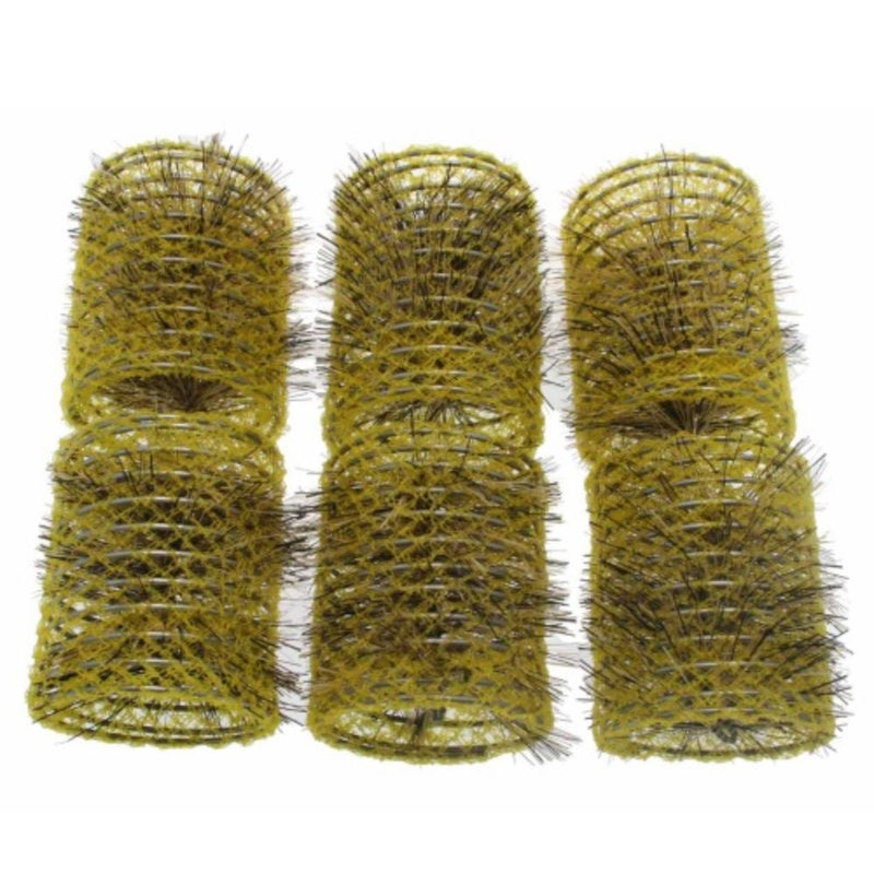 Santorini Brush Rollers  Yellow 47mm 6pk