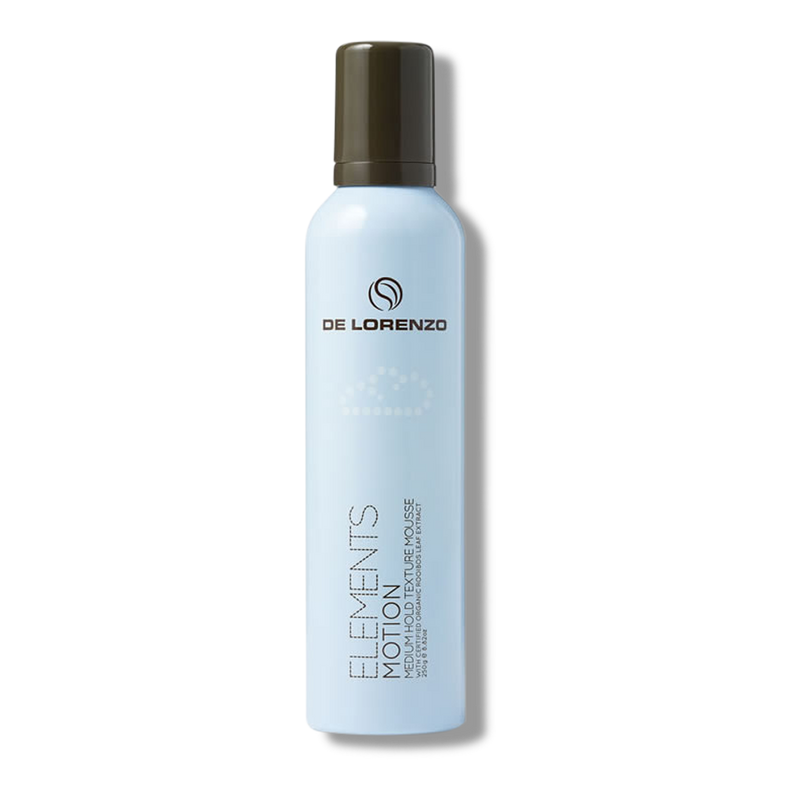 De Lorenzo Elements Motion Medium Hold Texture Styling Mousse 250g