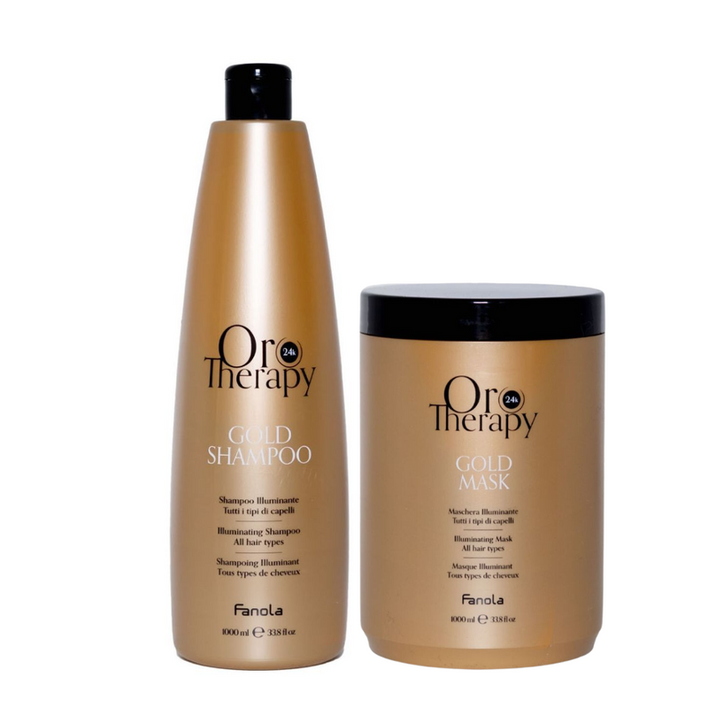 Fanola Oro Therapy Gold Illuminating Supersize Duo 1L