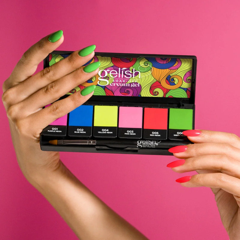 Gelish Cream Gel Solid Cream Gel Polish Palette Neon & On & On