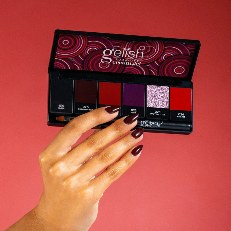 Gelish Cream Gel Solid Cream Gel Polish Palette Getting Reddy