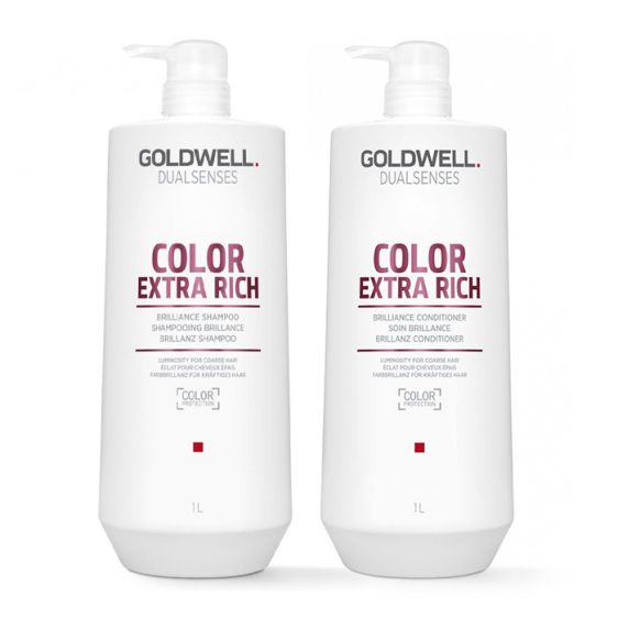 Goldwell Dualsenses Color Extra Rich 1 Litre Shampoo and Conditioner Duo