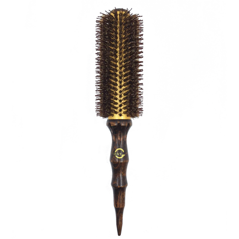 Grace Ceramic Radial Boar + Nylon Extra-Long Barrel Brush Trio Pack