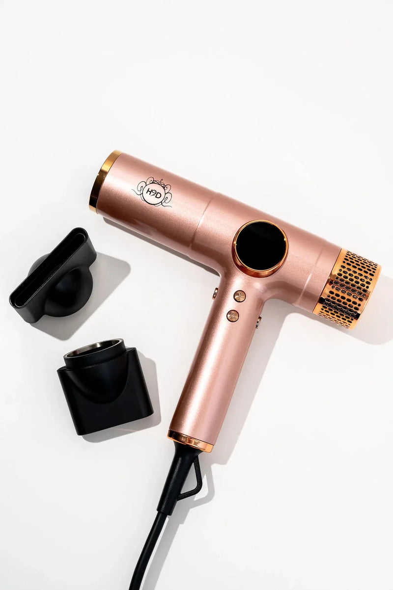 H2D Max Duo Pro Rose Gold Hair Straightener and Dryer Set