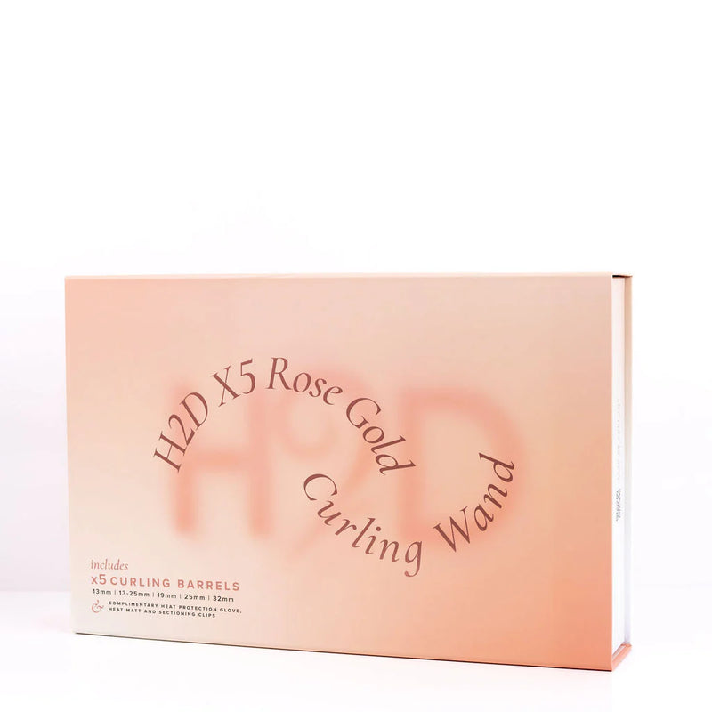 H2D X5 Professional Curling Wand Rose Gold