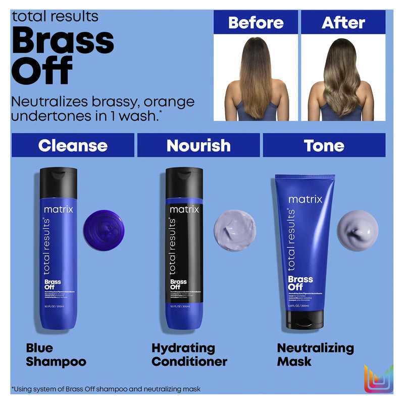 Matrix Total Results Brass Off Shampoo, Conditioner & Mask Trio