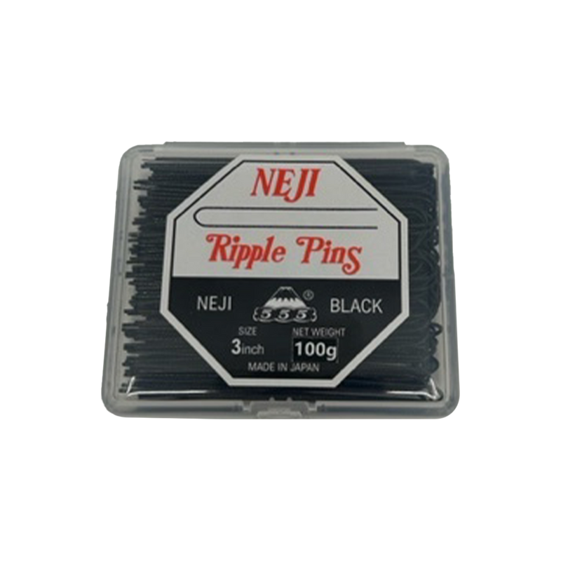 555 Neji Ripple Pins 3" (72mm) 100gms Black