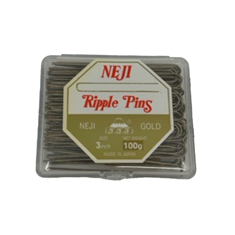 555 Neji Ripple Pins 3" Gold 100grm -72mm
