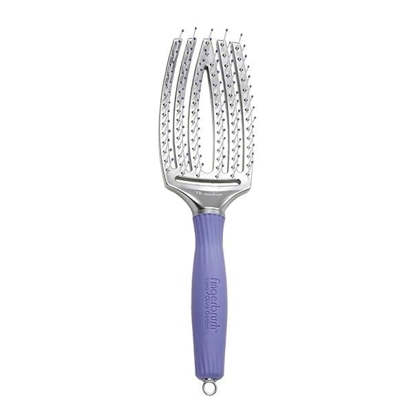Olivia Garden Fingerbrush Ionic Bristle Curved & Vented Padde Brush Medium