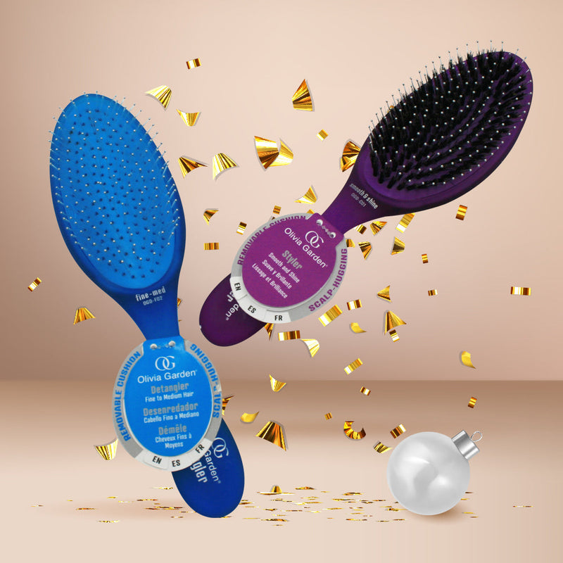 Olivia Garden Smooth & Shine Styler & Detangler Duo