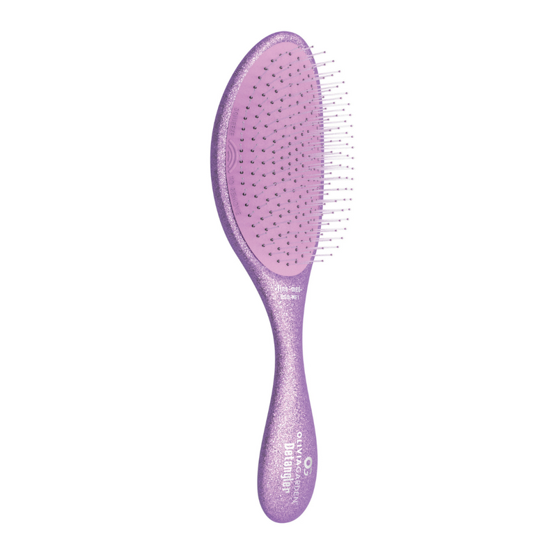 Olivia Garden Glitter Detangler Fine-Medium Hair Purple