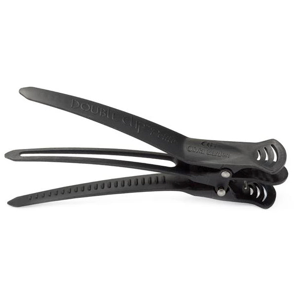 Olivia Garden Double Clip 4pk Black