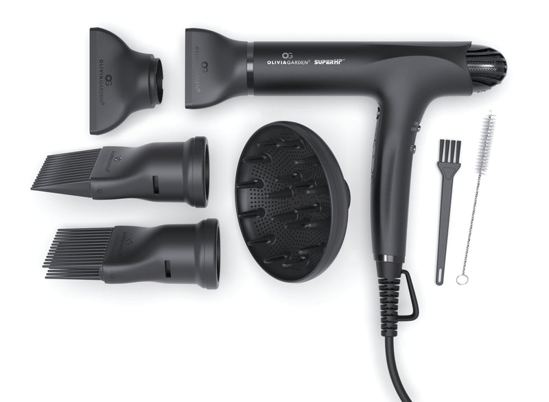 Olivia Garden SuperHP Hair Dryer and CI Speed XL 45mm Pack