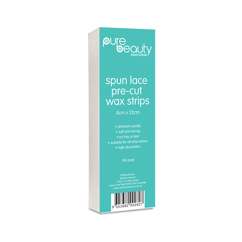 Santorini Pure Beauty Spun Lace Pre-cut Wax Strips 100 pack