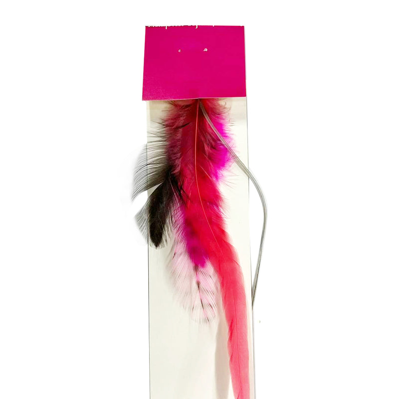 Feather Hair Extension Red/Pink