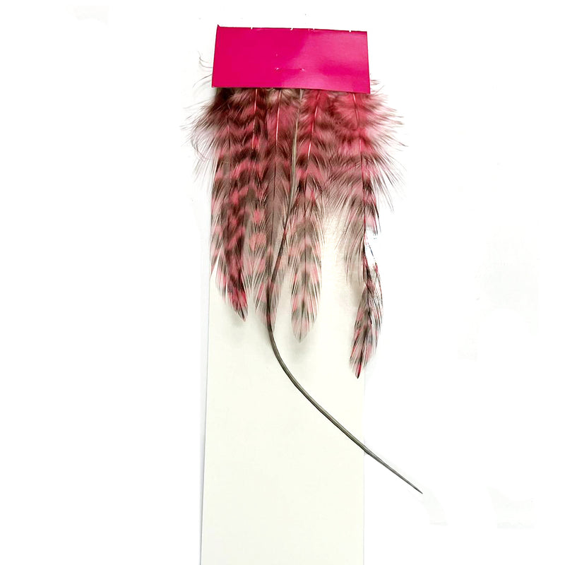 Feather Hair Extension Pink/Brown