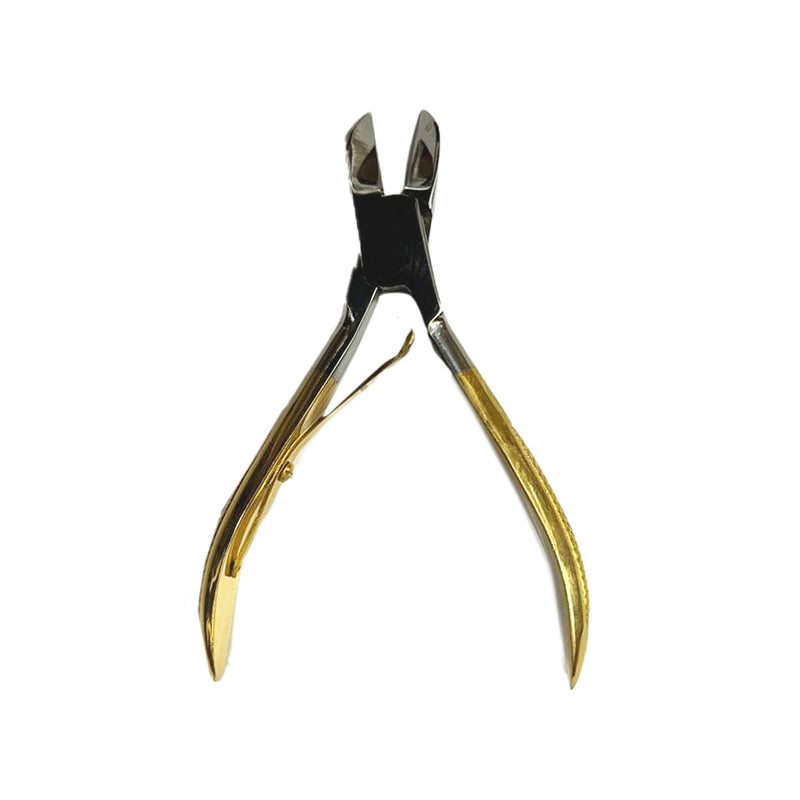 Nipper With Gold Handle SIngle Spring