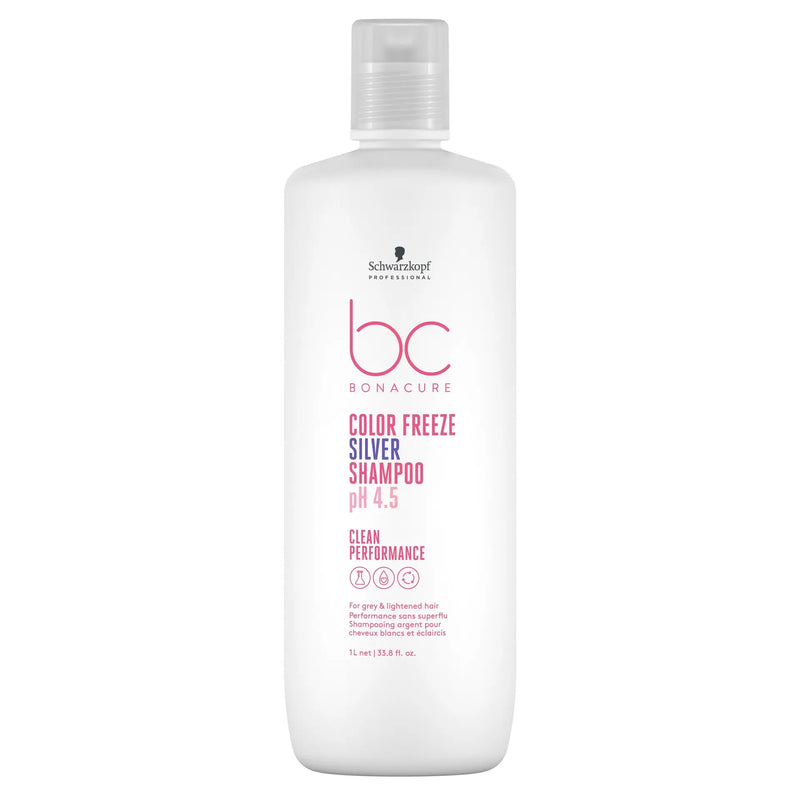 Schwarzkopf BC Clean Performance PH 4.5 Color Freeze Silver Shampoo 1 Litre