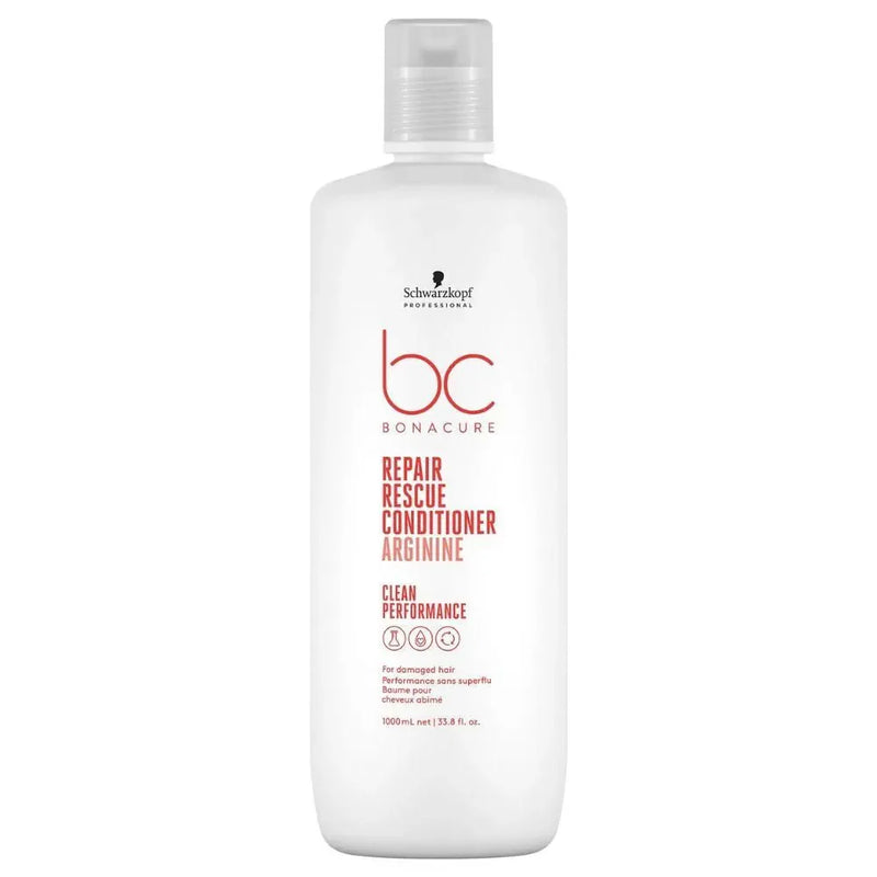 Schwarzkopf Professional BC Clean Performance Repair Rescue Shampoo & Conditioner 1 Litre Duo