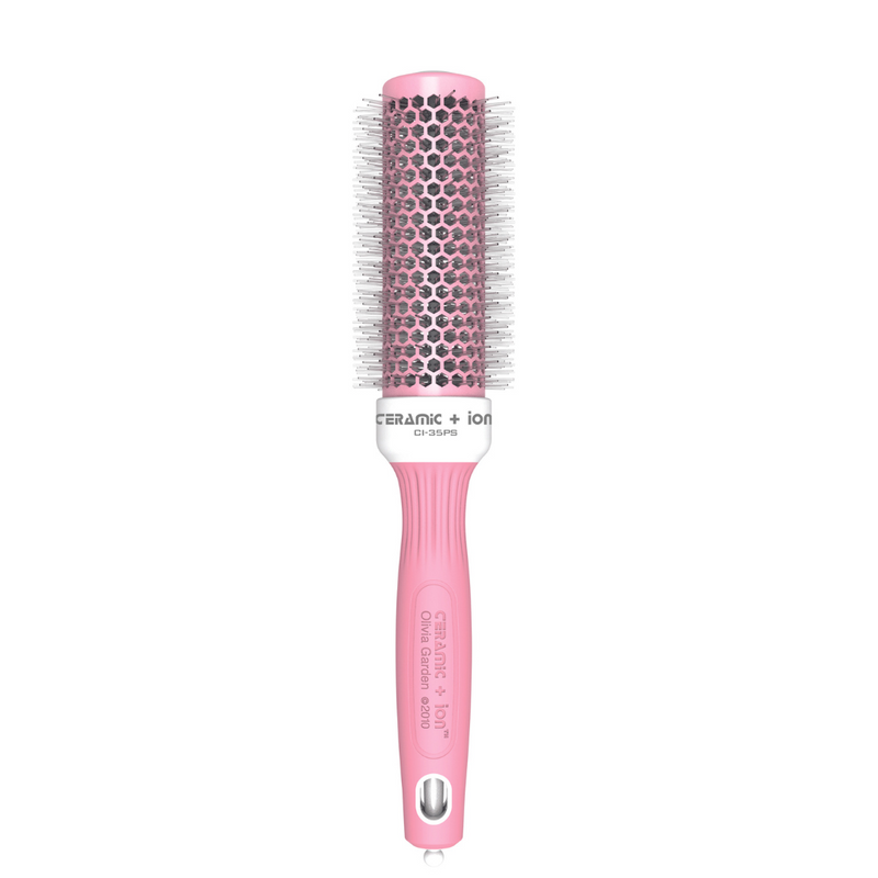 Olivia Garden Ceramic + Ion Pastels Brush 35mm Pink
