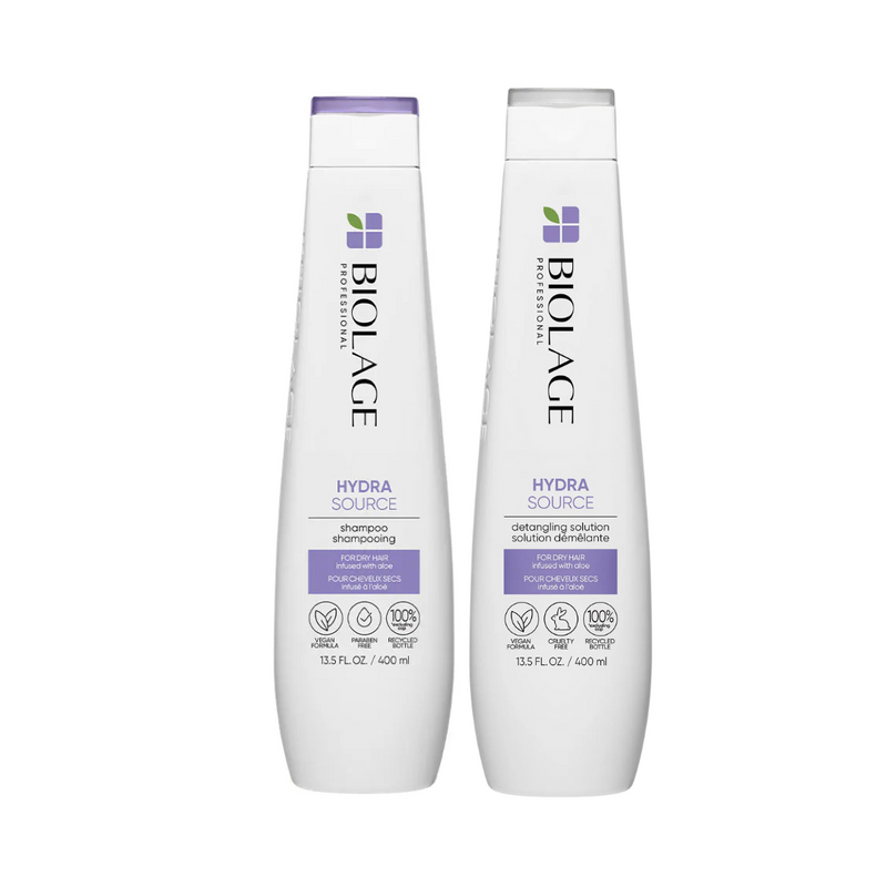 Matrix Biolage Hydrasource Shampoo & Detangling Solution Duo 400ml