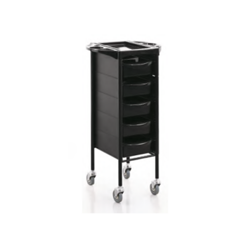 Charlotte 5 Tier Trolley Black