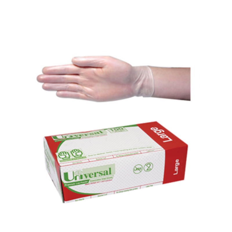 Santorini Universal Clear Latex Glove Large 100pk