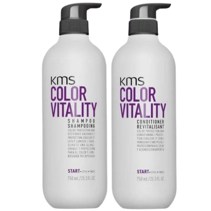 KMS Color Vitality Shampoo and Conditioner 750ml Duo Pack