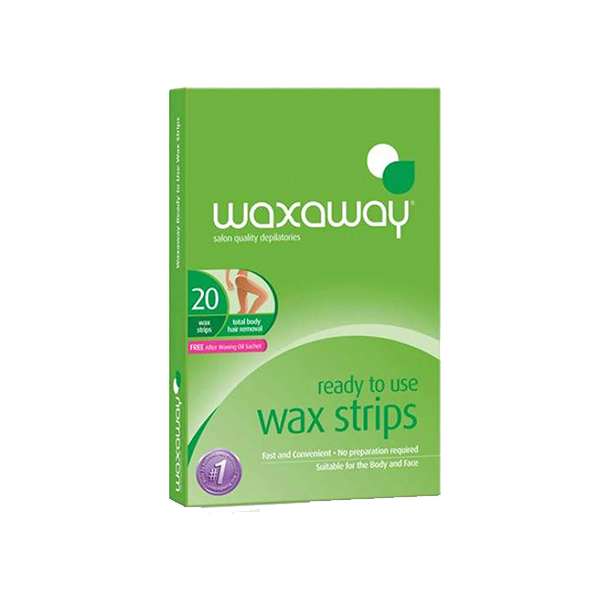 Waxaway Ready-To-Use Body Wax Strips 20 Pack
