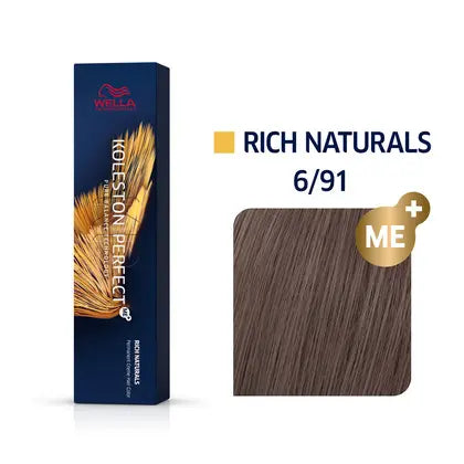 Wella Koleston Perfect Permanent Hair Colour 6/91 Dark Blonde-Ash Blonde 60g