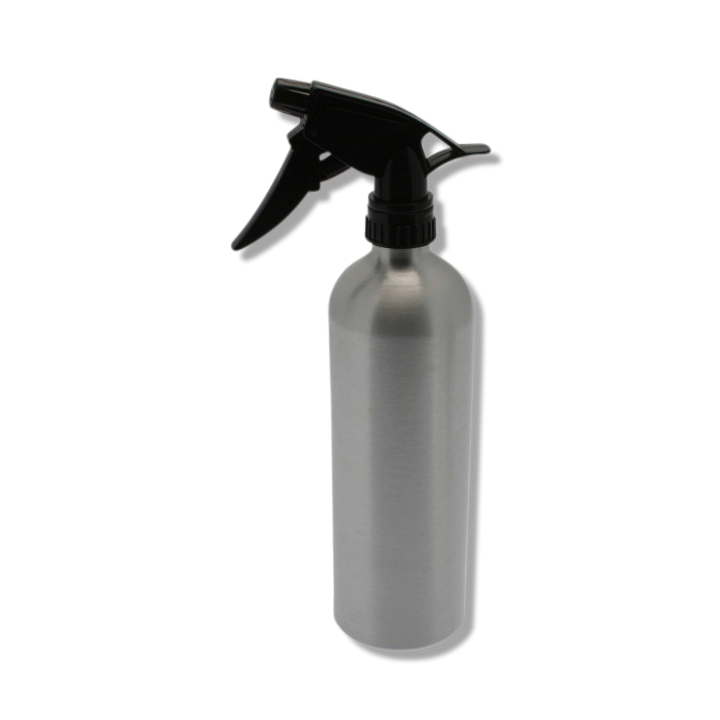 Santorini Aluminium Water Spray Bottle Silver 500ml