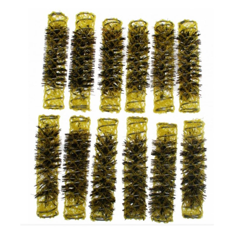 Santorini Brush Rollers - Yellow 15mm - 12pk