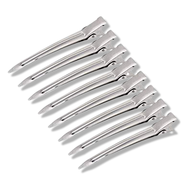 Santorini Aluminium Duckbill Clips 12 Pack