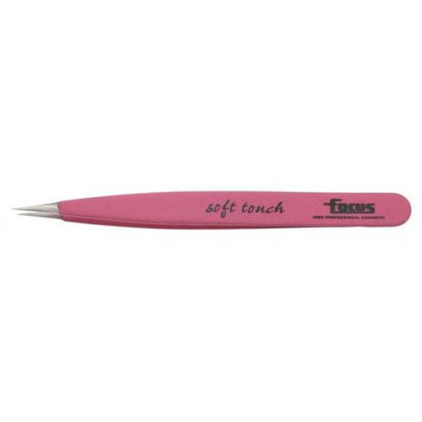 Focus Pointed Soft Touch Tweezer Pink