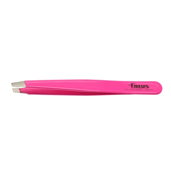 Focus Slanted Tweezer Fluro Pink